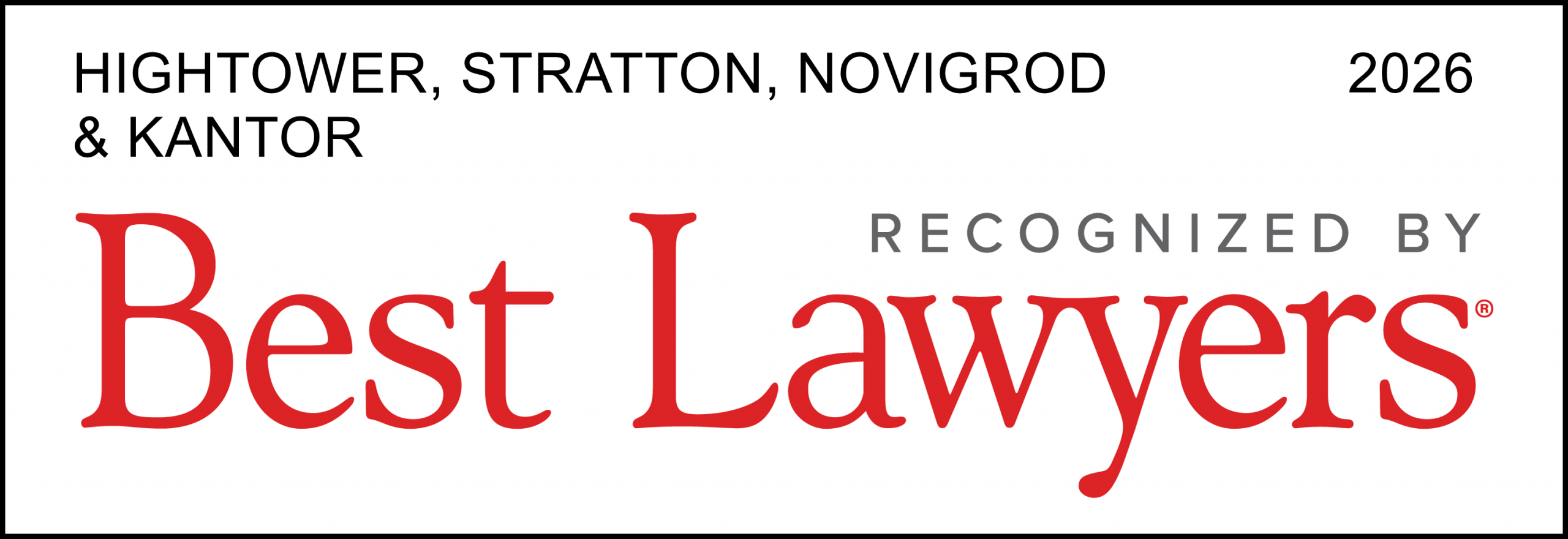 Best Lawyers 2026 Logo Badge